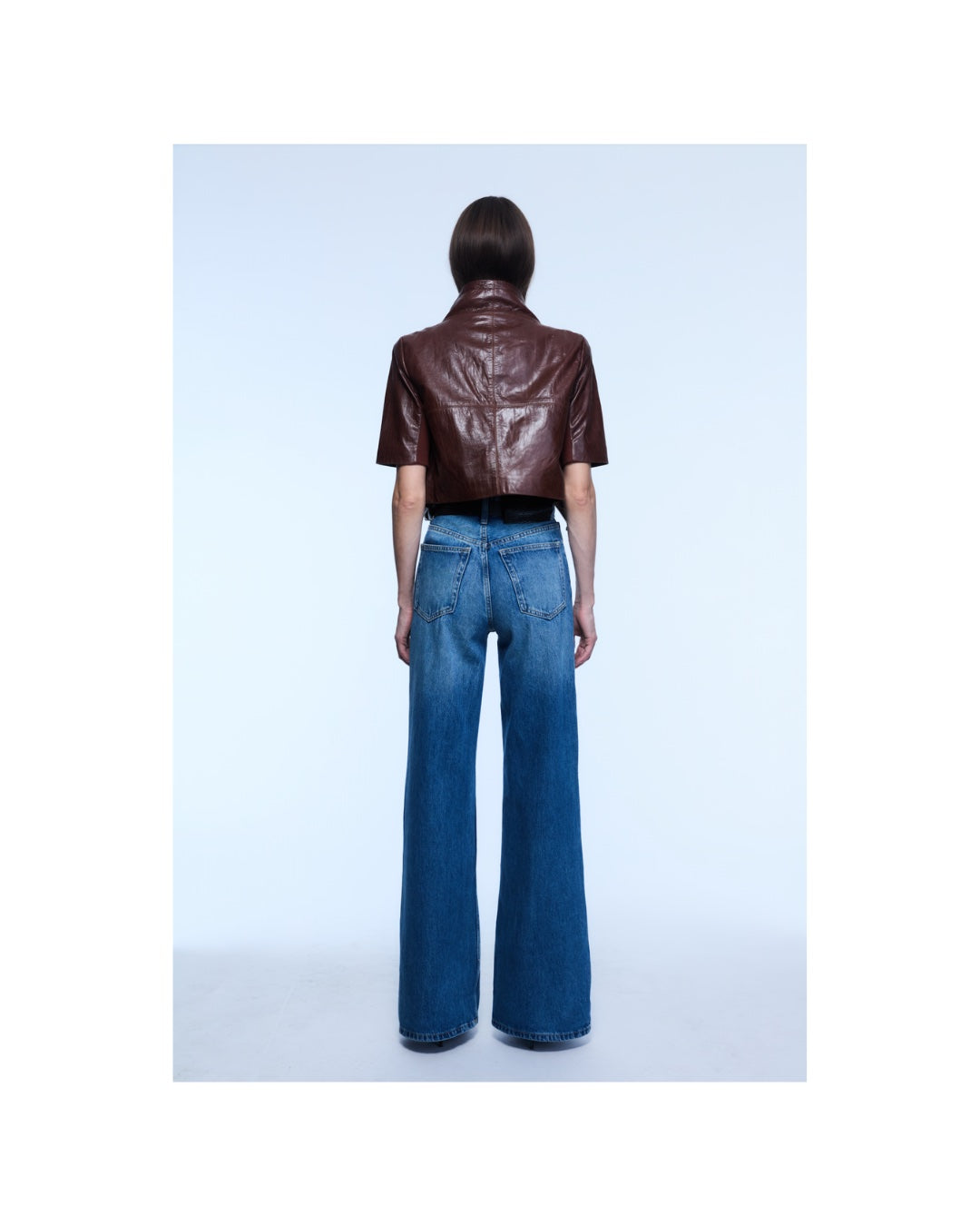 Cropped Leather Jacket