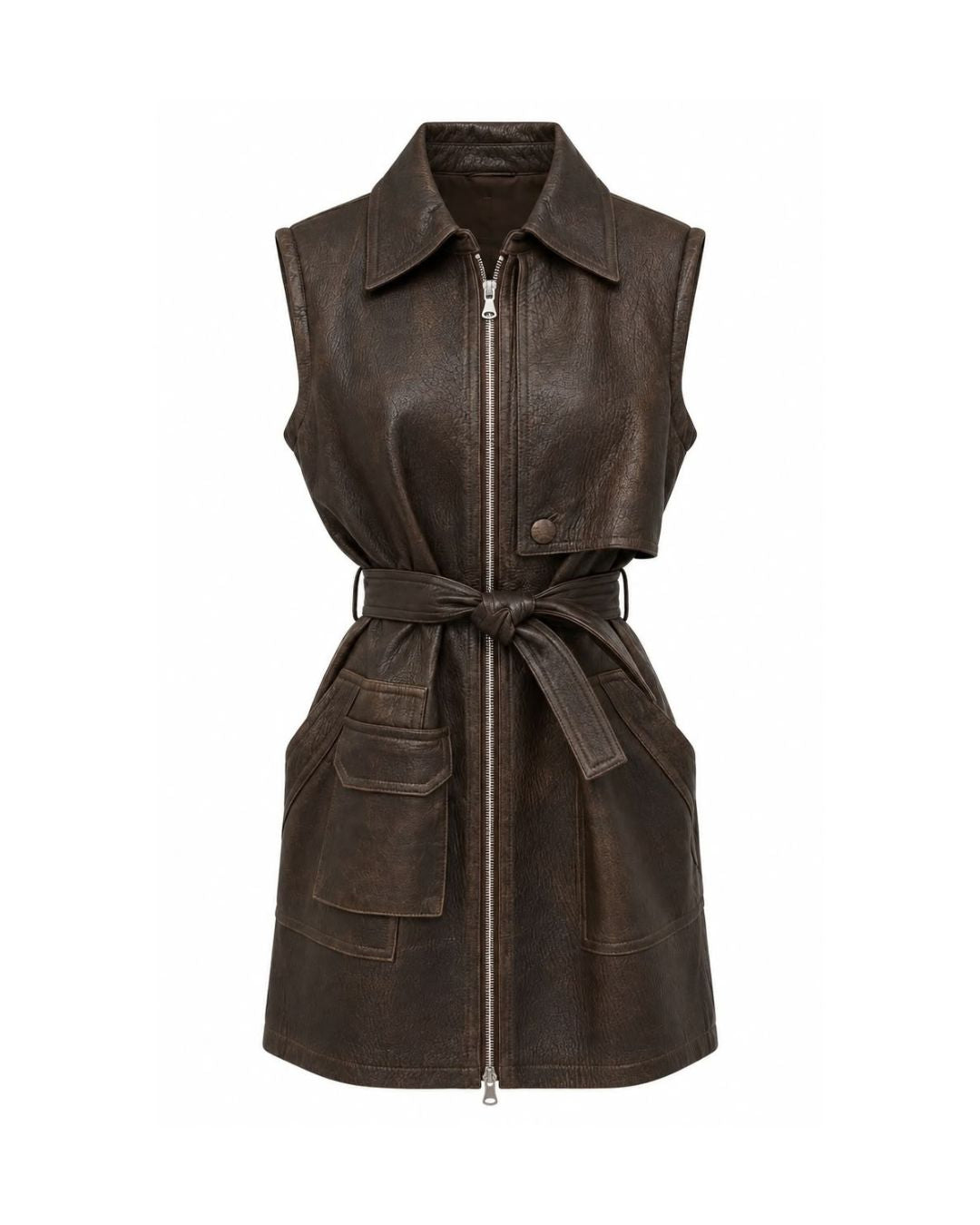 Grace Leather Mini Dress