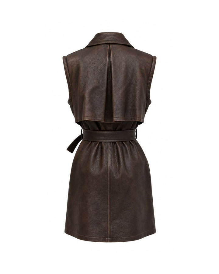 Grace Leather Mini Dress