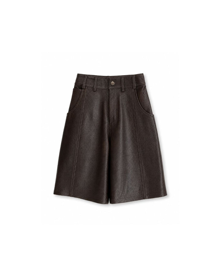 Carrie Leather Shorts