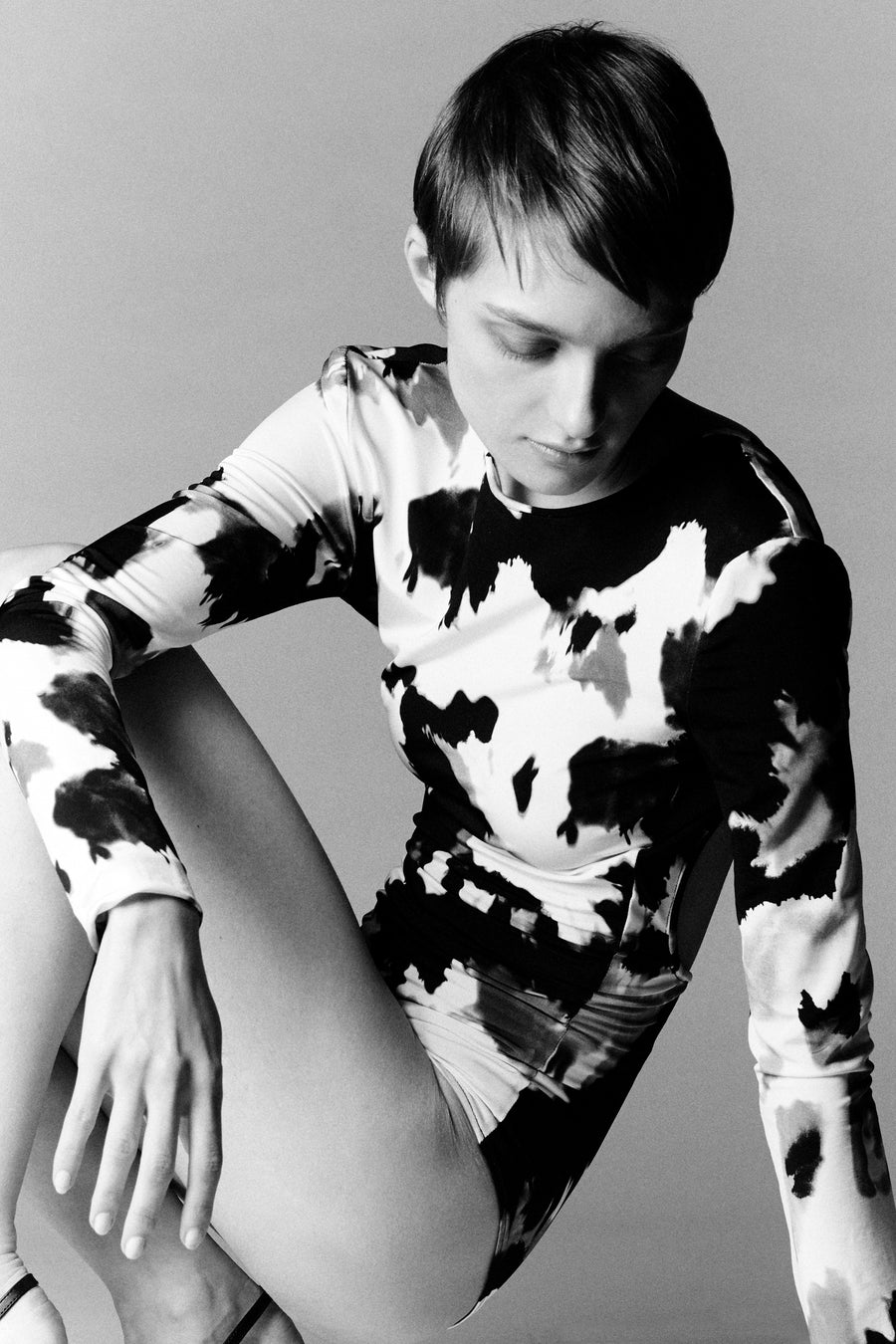 BODY SUIT WITH CONTRAST BACK DETAILS