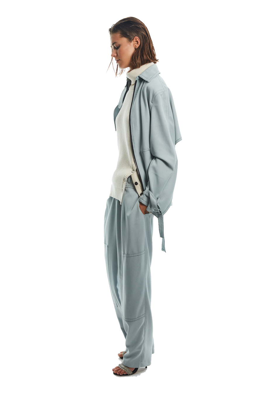 JAPANESE TWILL PANTS W/KNEE PATCH