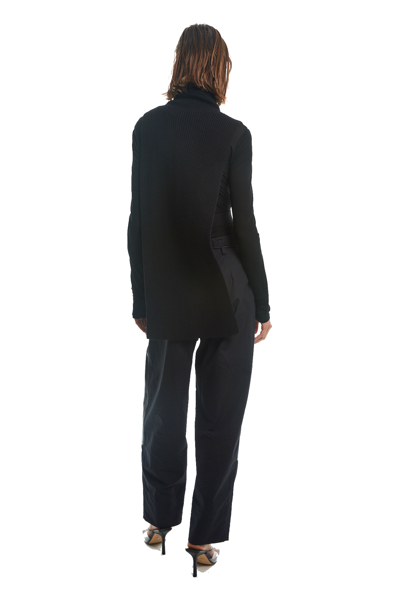 LONG CONTRAST VEST